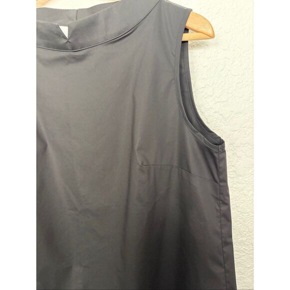 Até Italy Black Cotton Blend Sleeveless Structured Shell Top Size 44 US 8/10 - Picture 4 of 12